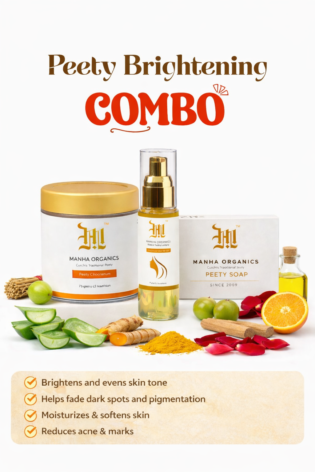 Peety Brightening Combo