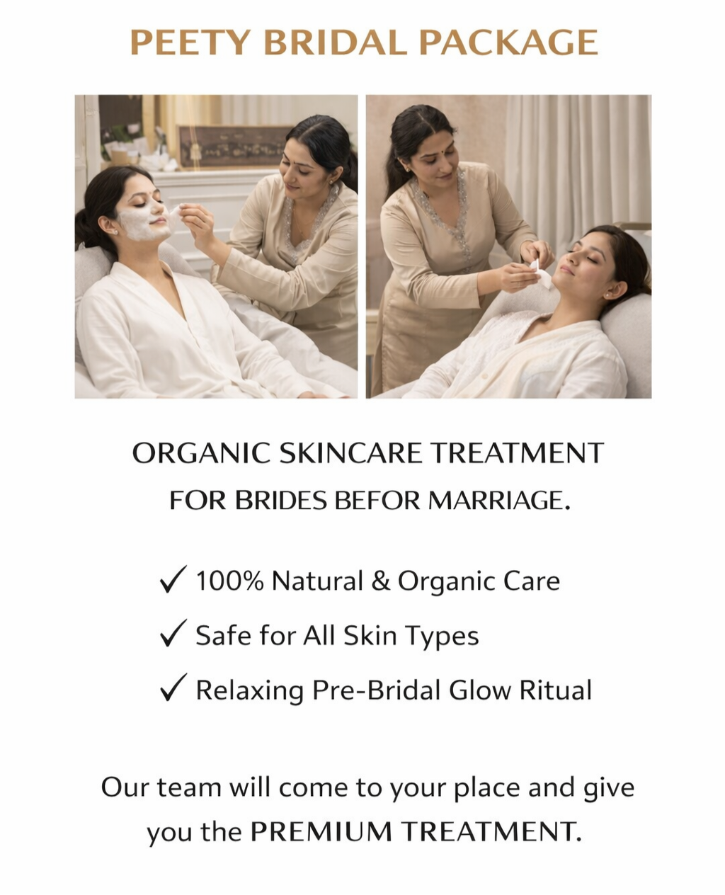 Peety Bridal Package- 1 Week