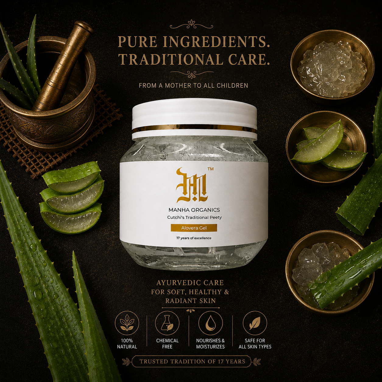 Organic Aloe Vera Gel - Pure Hydration & Skin Repair