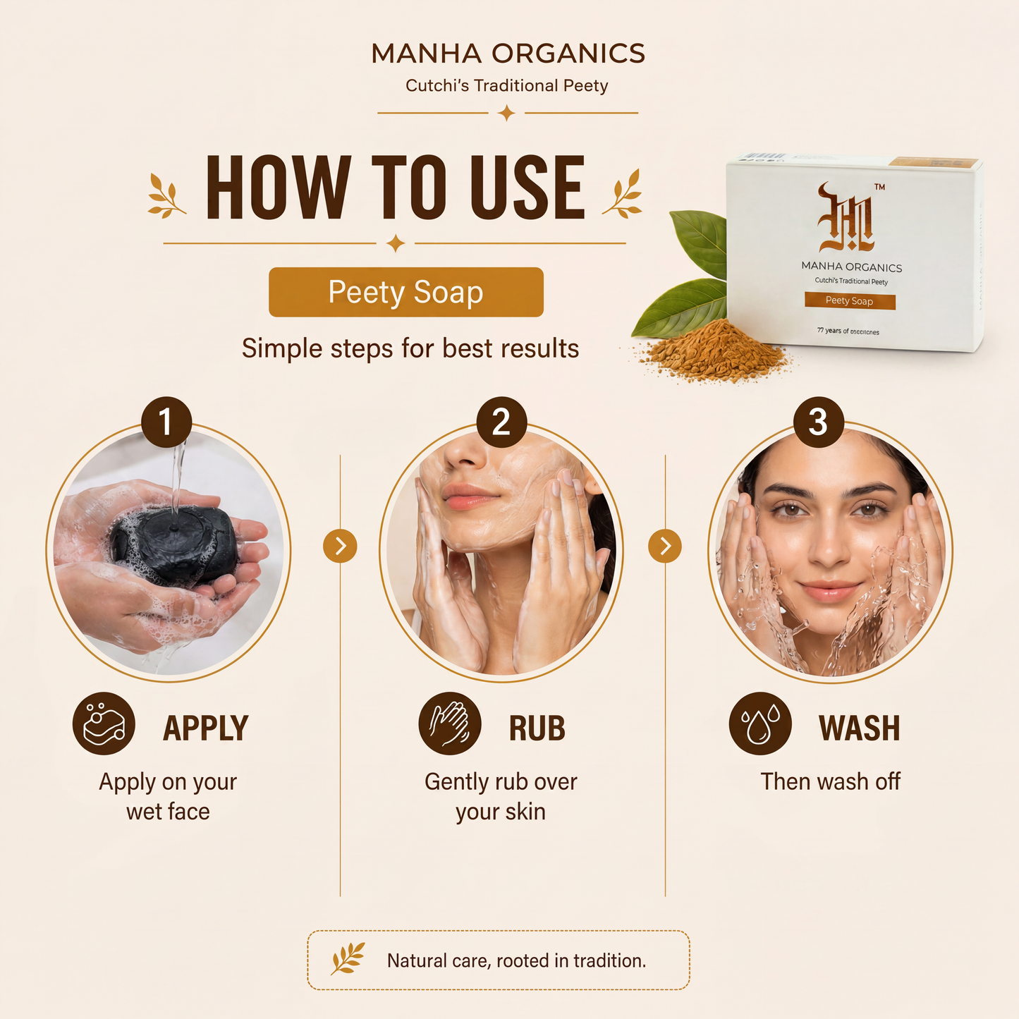 Peety Soap - Herbal Cleansing & Brightening Bar