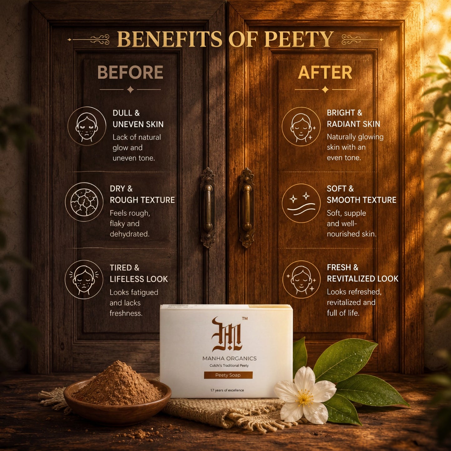 Peety Soap - Herbal Cleansing & Brightening Bar
