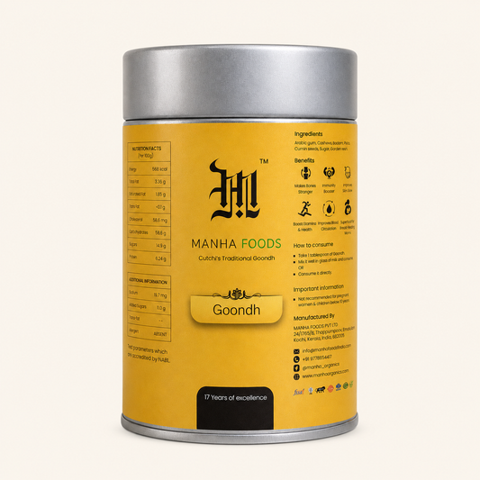 Goondh (Gond) Powder - Edible Tree Gum and Ladoo Mix